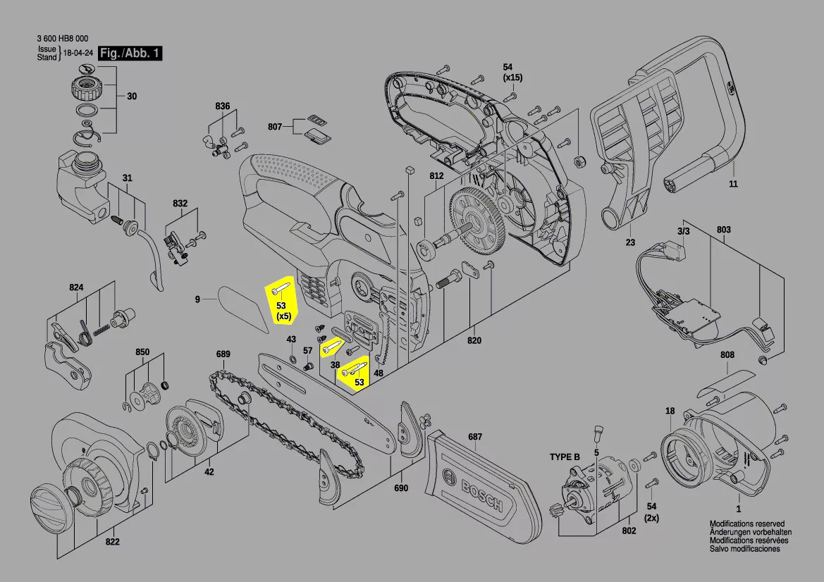 vis réf. F 016 L74 468 Bosch